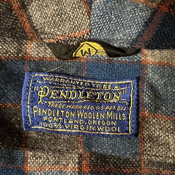 Vintage Pendleton 100% Virgin Wool Medium Men's Plaid Bath Robe. Made in US! - Picture 3 of 10